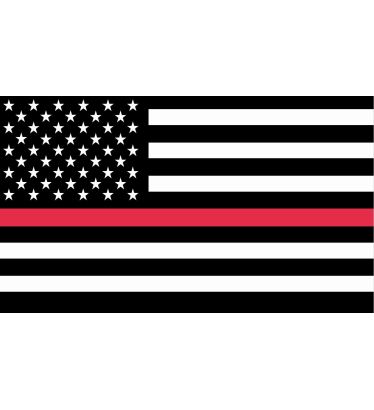 Window Decal - Thin Red Line-U.S.Static Cling